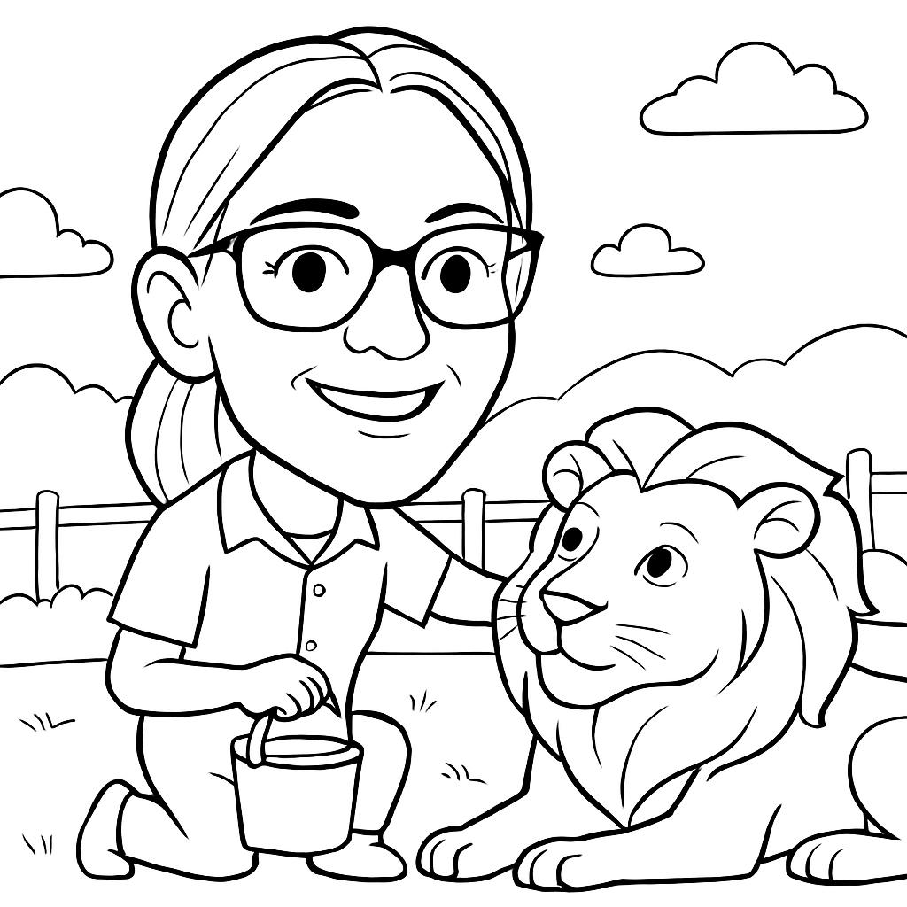Lion caricature