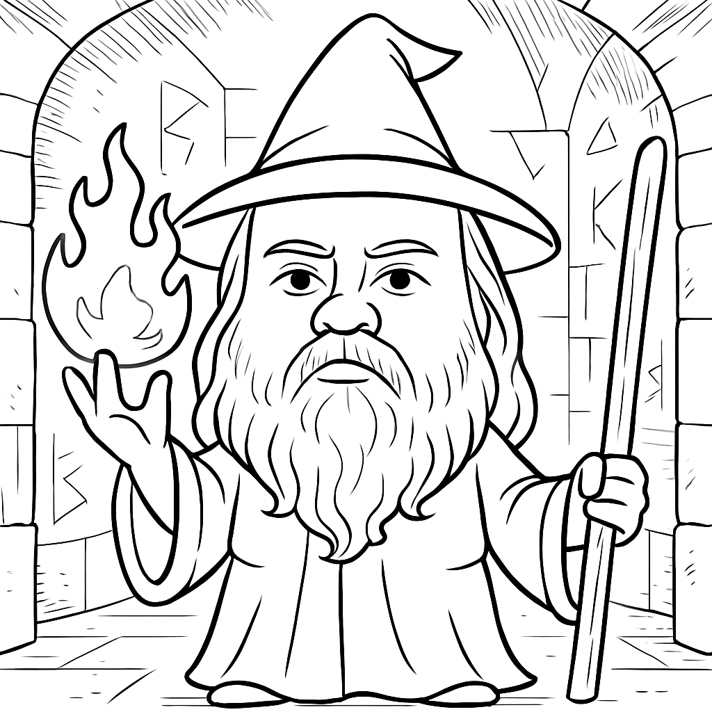 Wizard caricature